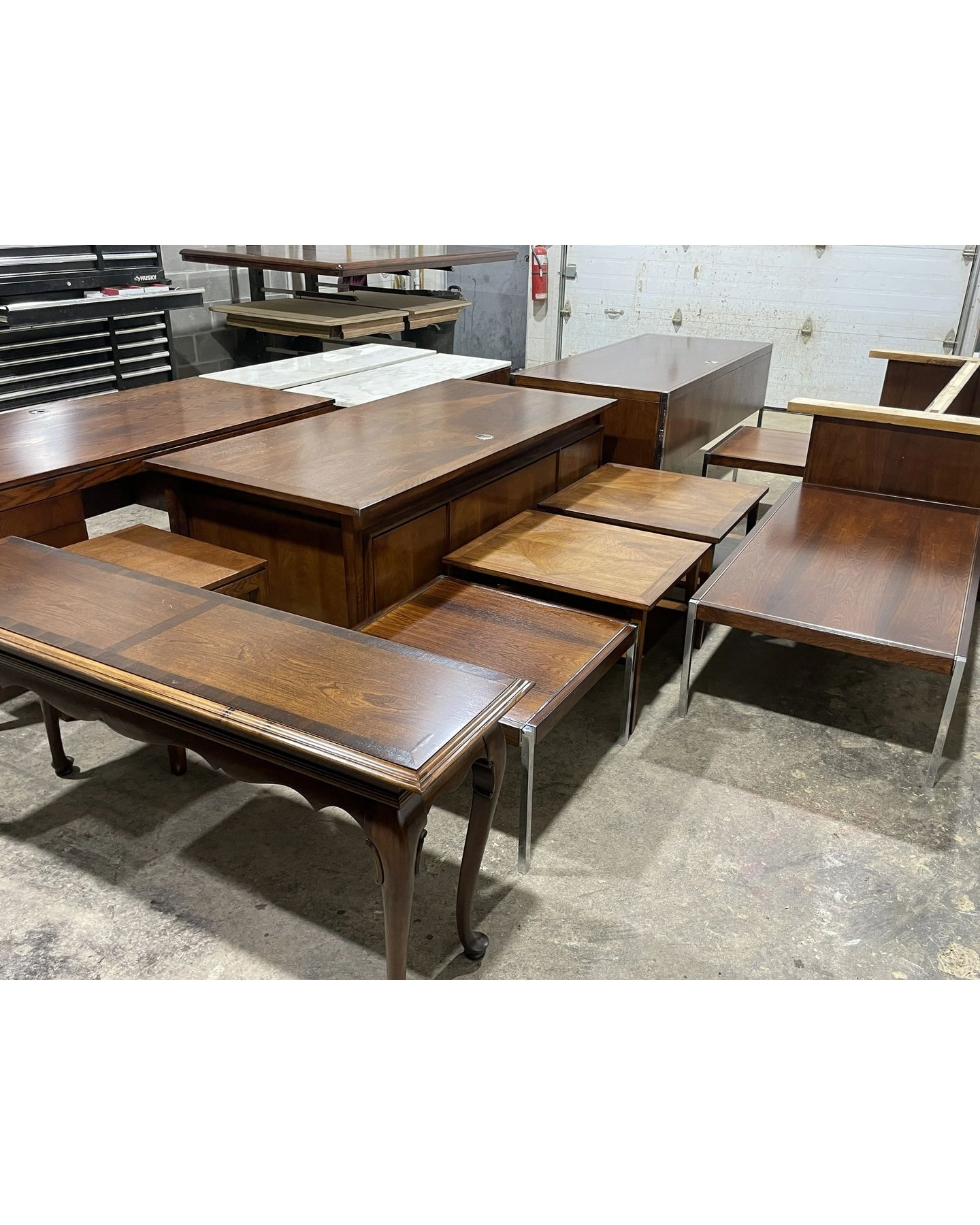 Restored furniture craftsmanship